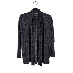 Habitat Marled Grey Draped Cardigan Sweater XS